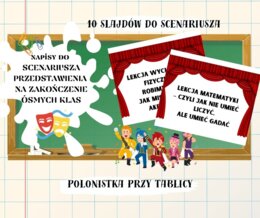 Napisy do przedstawienia na zakończenie roku