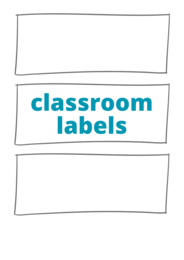 Classroom labels