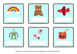 ZNACZKI DO SZATNI - 60 ZNACZKÓW