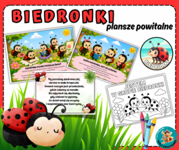 BIEDRONKI - plansze powitalne