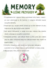 Leśne memory na wakacje i nie tylko