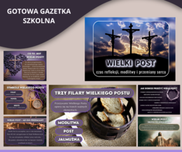 Wielki Post — gotowa gazetka szkolna do druku