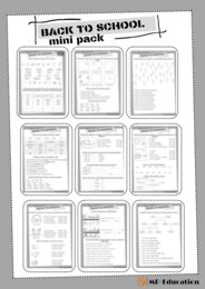 Back to school - Mini pack materiałów na lekcje języka angielskiego