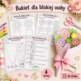 Bukiet dla bliskiej osoby - praca plastyczna