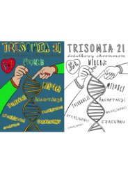Plakat kolorowanka xl - Dzień Osób z Zespołem Downa - Trisomia 21