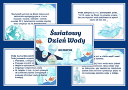 DZIEŃ WODY - Fakty o wodzie - ciekawostki – wiosna - gazetka – biblioteka – świetlica – 13 stron – wersja 3