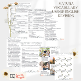 Powtórka słownictwa i use of english - matura B1/B2 - człowiek