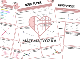 Figury płaskie klasa 5 sprawdzian karta pracy powtórzenie Matematyczka Martyna Rozalia