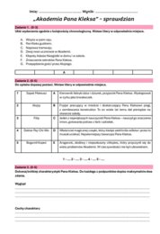 Zestaw lekturowy "Akademia Pana Kleksa"