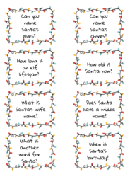 Santa Quiz - 16 questions about Santa