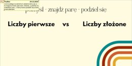 Liczby pierwsze i złożone - prezentacja