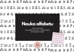 Nauka polskiego alfabetu dla dzieci 🤖 plansze + ćwiczenie interaktywne