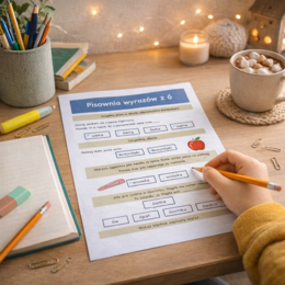 PISOWNIA WYRAZÓW Z "Ó" [Karta pracy, sprawdzian}