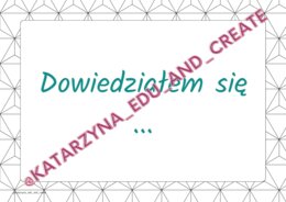 Podsumuj lekcję - plakaty z niedokończonymi zdaniami