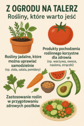 Lekcja 12 – Z ogrodu na talerz - rośliny, które warto jeść.