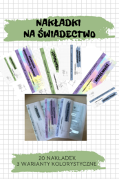 Nakładka na świadectwo - zakończenie roku szkolnego