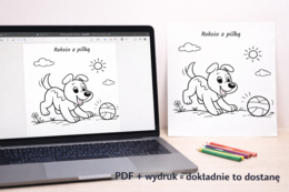 Pokoloruj Reksia. [Kolorowanki]