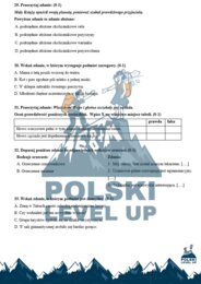 Test językowy E8_120 zadań+ klucz_Polski Level Up