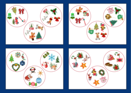 BOŻE NARODZENIE – dooble – biblioteka – świetlica – przedszkole – 36 szt. - wersja 2