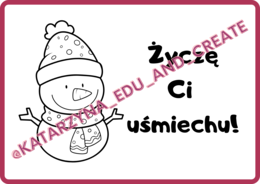 Świąteczne plakaty z miłymi słowami - życzeniami