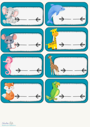 ETYKIETY, ZNACZKI - 96 wzorów