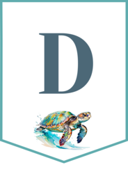 DZIEŃ ŻÓŁWIA – girlanda – napis – gazetka – wersja 1