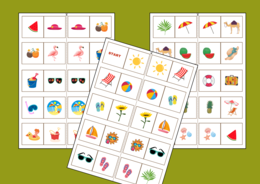 WAKACJE - lato – domino obrazkowe