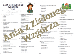 "Ania z Zielonego Wzgórza" - test znajomości lektury