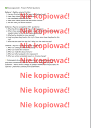 Karta pracy 🌟 Grammar in Action – ćwiczenia z Present Simple, Present Continuous i Present Perfect! 🌟 B1-B2