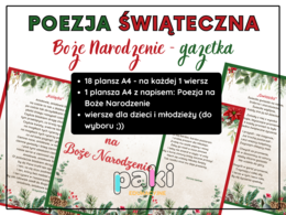 Poezja na Boże Narodzenie // gazetka świąteczna