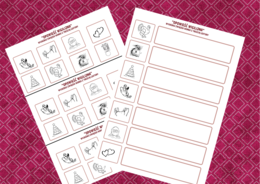 "OPOWIEŚĆ WIGILIJNA" – ikonki – wklejki – karta pracy – lektury 7-8