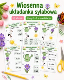 Wiosenna układanka sylabową