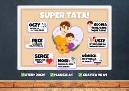 SUPER TATA - Gazetka szkolna Dzień Ojca, Dzień Taty