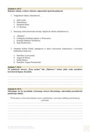 Sprawdzian przekrojowy z oświecenia
