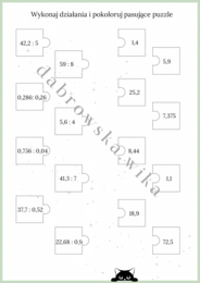 Dzielenie ułamków dziesiętnych