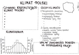 Czynniki klimatotwórcze + klimat w Polsce