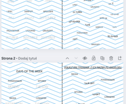 WKLEJKA MONTHS I DAYS OF THE WEEK