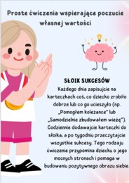 Gazetka - Poczucie Wartości Dziecka, psychoedukacja