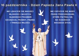 Dekoracja na uroczystość z okazji 16 października Dnia Papieża Jana Pawła II