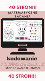 Matematyka - Koduj, Koloruj i Licz! Mega Pakiet 40 Kart Pracy