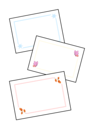 24 uniwersalne ramki A4 poziomo – kolor + czarno- białe, całoroczne ramki na prace plastyczne