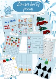 100 zimowych kart pracy