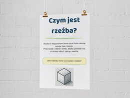 Plakat: "Co to jest rzeźba?"