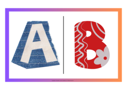 Domino podłogowe - litery