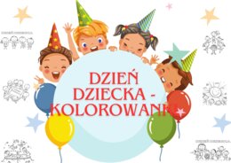DZIEŃ DZIECKA -KOLOROWANKI