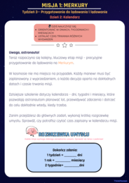 Kalendarz i czas, system rzymski| Klasy 4-6 | 5 dni teorii, rozgrzewek i zadań w kosmicznej fabule misji ThinkRocket
