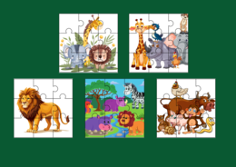 DZIEŃ ZWIERZĄT – puzzle – 15 szt.