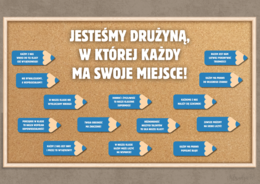 JESTEŚMY DRUŻYNĄ, W KTÓREJ KAŻDY MA SWOJE MIEJSCE! - GAZETKA