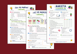 🎓SPOSOBY NA SKUTECZNĄ NAUKĘ – prezentacja, 2 karty pracy i ankieta dla uczniów klas 4–8 - powrót do szkoły