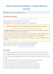 Zestaw scenariuszy dla klas 1-3 oraz przedszkolaków